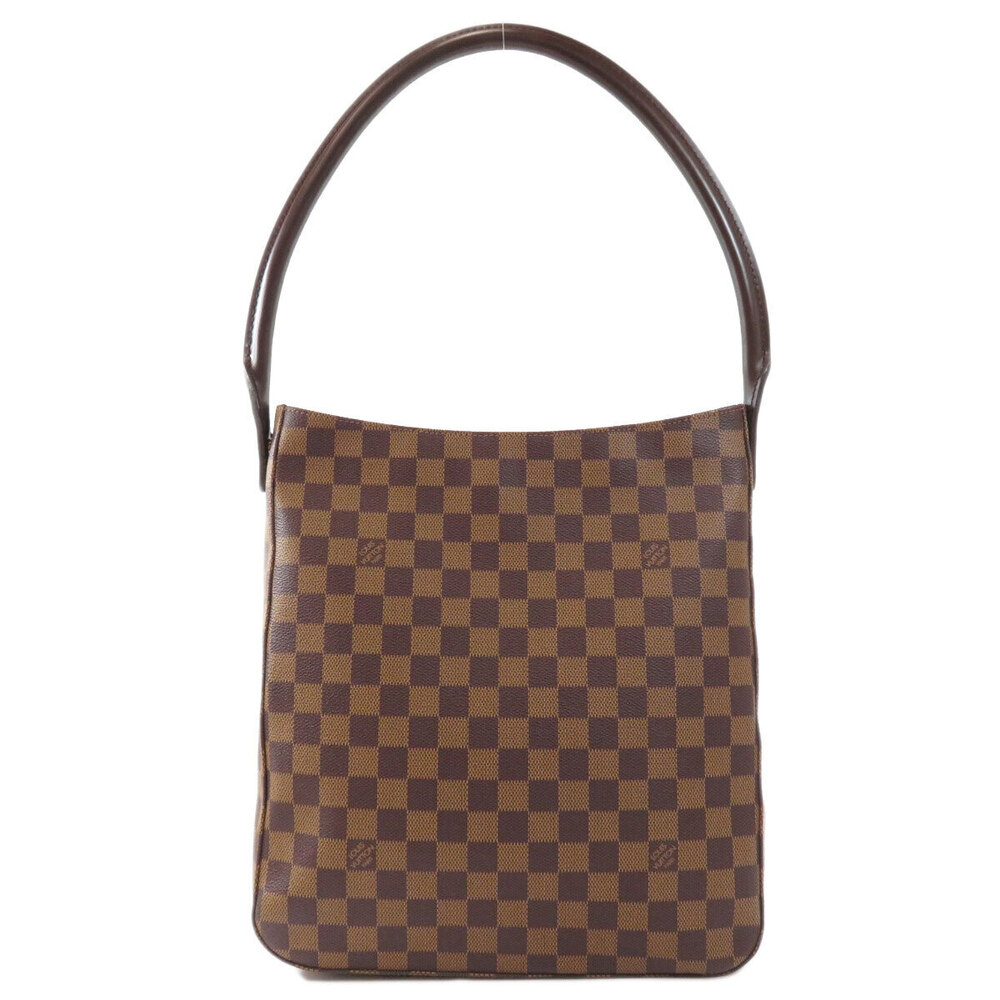 Louis Vuitton Looping Bag Damier Brown Canvas Shoulder Ebene Brown